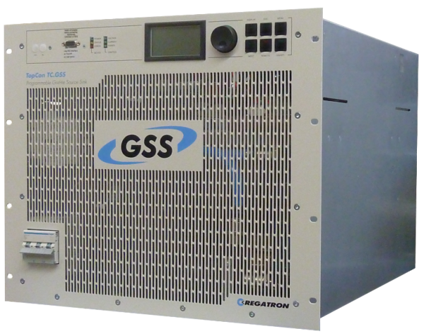 Eine 2-Quadranten DC-Stromversorgung der TC-GSS-Serie als Einzelgeräte in der Seitenansicht