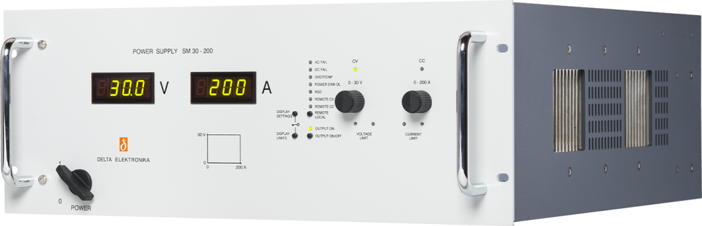 Ein 6kW Netzteil von Delta Elektronika mit ausgezeichneter Stabilität.