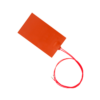 Rechteckige Standard-Silikon-Heizfolie.