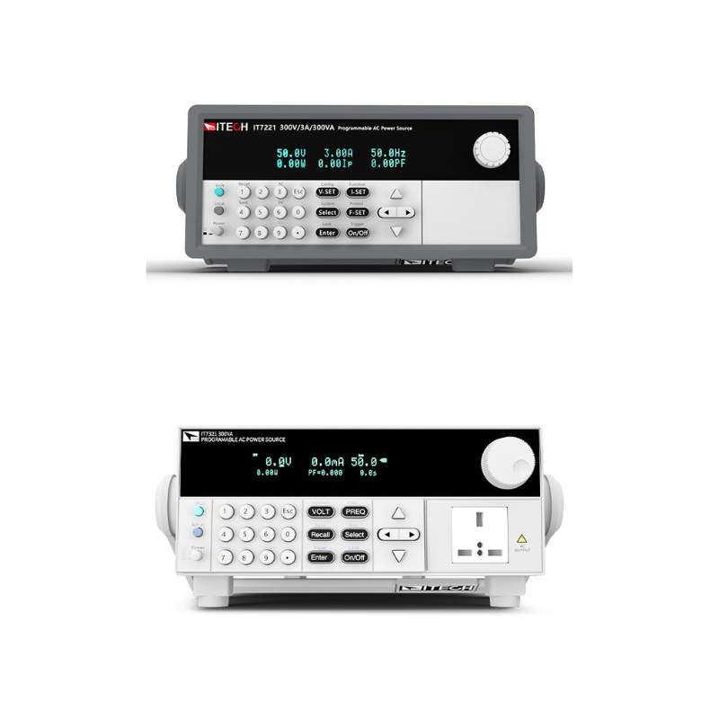 Produktfotos von IT7600 und IT-M7700 Itech AC-Quellen