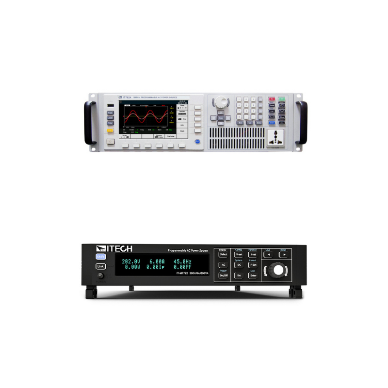 Produktfotos von IT7600 und IT-M7700 Itech AC-Quellen