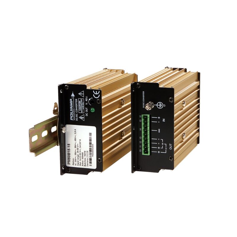 Produktfotos: PM50- und PM80-Serie: DC/DC-Wandler von Polyamp