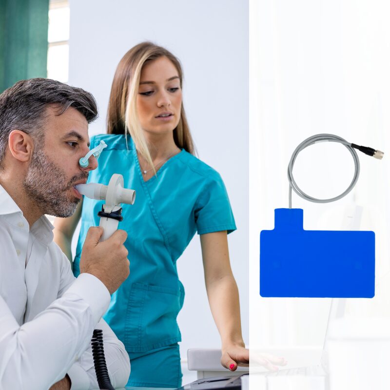 Medizinisches Gerät für die Atemfunktionen, Kollage mit Butyl-Heizfolie